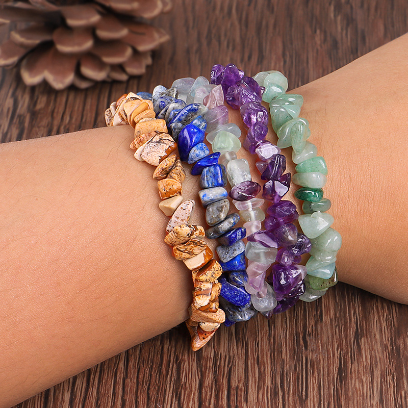 Ethnic Style Irregular Agate Beaded Womenu0027S Bracelets 1 Piece