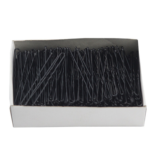 Boxed black U-shaped clip plate hair clips, reinforced hairpins for non-deformation U-shaped hair accessories