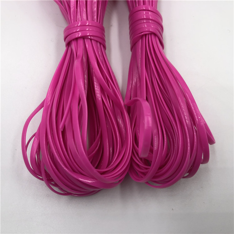 Recommendation colour Green plastic Tape PVC Plaits DIY Plastic braided yarn Supports custom