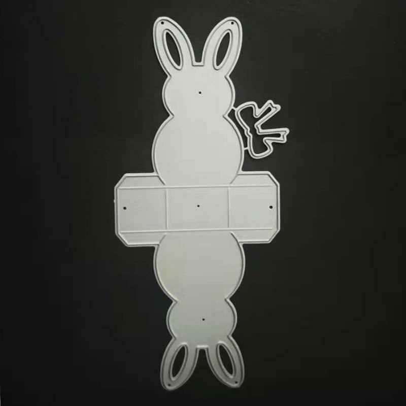 Cutting Dies 金属压花切割刀模 diy碳钢儿童益智 兔子盒子刀模|ms