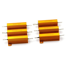 散热电阻器RX24-50W黄金铝壳大功率电阻 0.1/0.5/1/50/100欧 2
