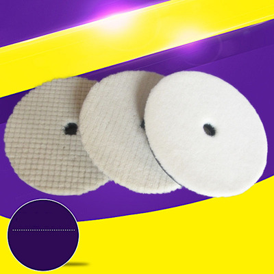 汽车美容羊毛抛光盘日式短羊毛盘自粘斜边羊毛球打蜡轮3/7寸|ms