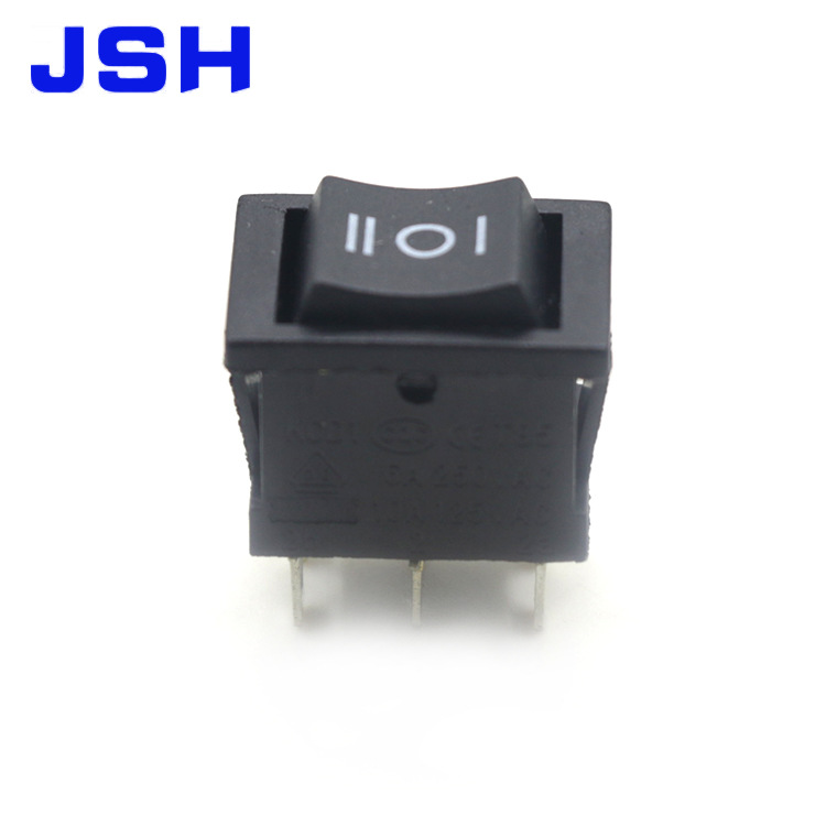 厂家直供 小船型开关 MINI船型 翘板按钮 六脚三档开关