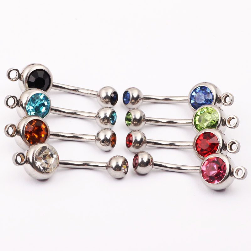Pointed titanium steel lip stud product view