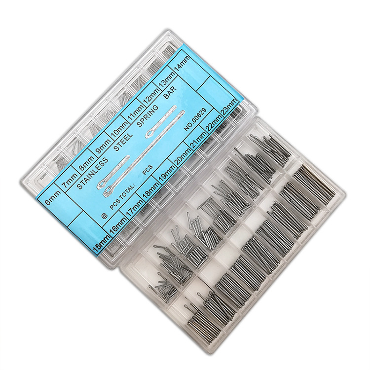 手表配件 不锈钢表带配件 开口销 发夹 钢带连接轴表针