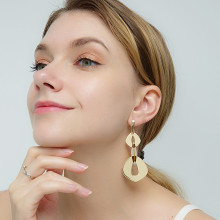 12g Weight Earrings Classification Travel, Birthday, Festival Occasion Women'S Gender Vintage Style Style Gold, Silver Color Exaggerated Circle Trendy Simple Korean Wild Earrings 5