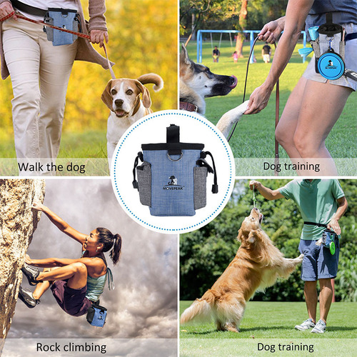 Cross-border pet dog training bag, food bag for outing, garbage bag, dog snack bag, dog training fanny pack