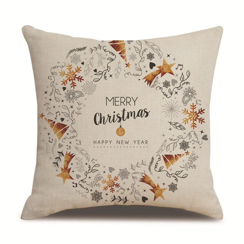 Christmas pillow, pillowcase, sofa for bed
