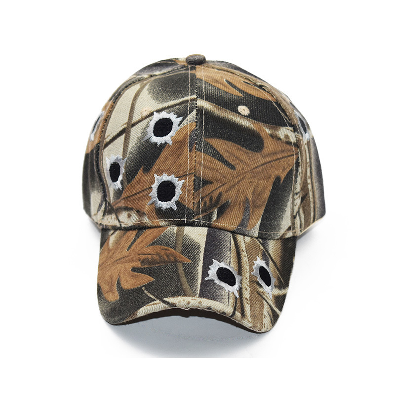 AliExpress transfronterizos eBay entrega de una sola pieza de entrega de una sola pieza gorra popular camuflaje de bambú bordado gorra de béisbol