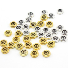 古金色6.8.10mm合金隔片隔珠 DIY穿珠垫片饰品配件算珠批发