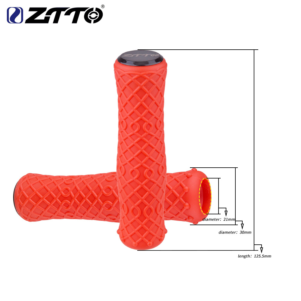 ZTTO bicicleta de montaña bicicleta mango ligero amortiguador resistente a las manchas antideslizante cubierta de la manija de silicona cubierta de la manija de color camuflaje