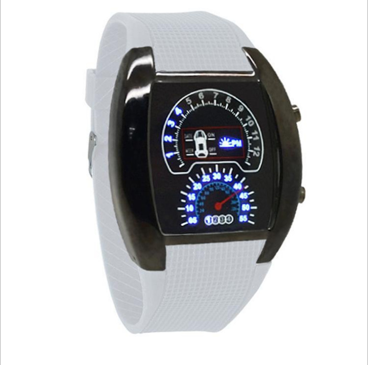 Simple Style Solid Color Buckle Electronic Men's Watches display picture 2