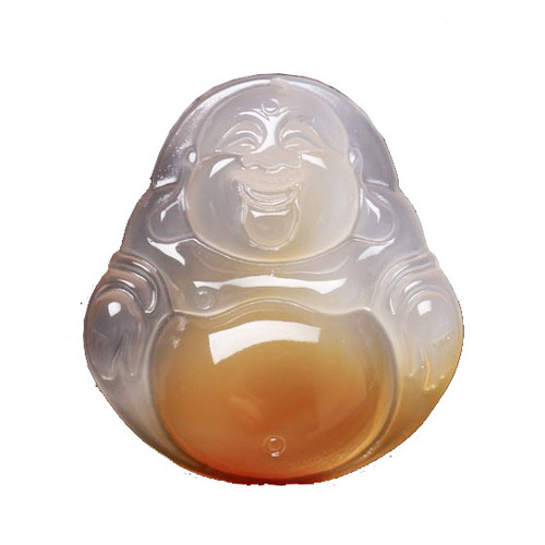 Natural Colorful Agate Guanyin Buddha Pendant Chrysoprase Maitreya Buddha Laughing Buddha Bodhisattva Pendant Live Broadcast Supply Wholesale