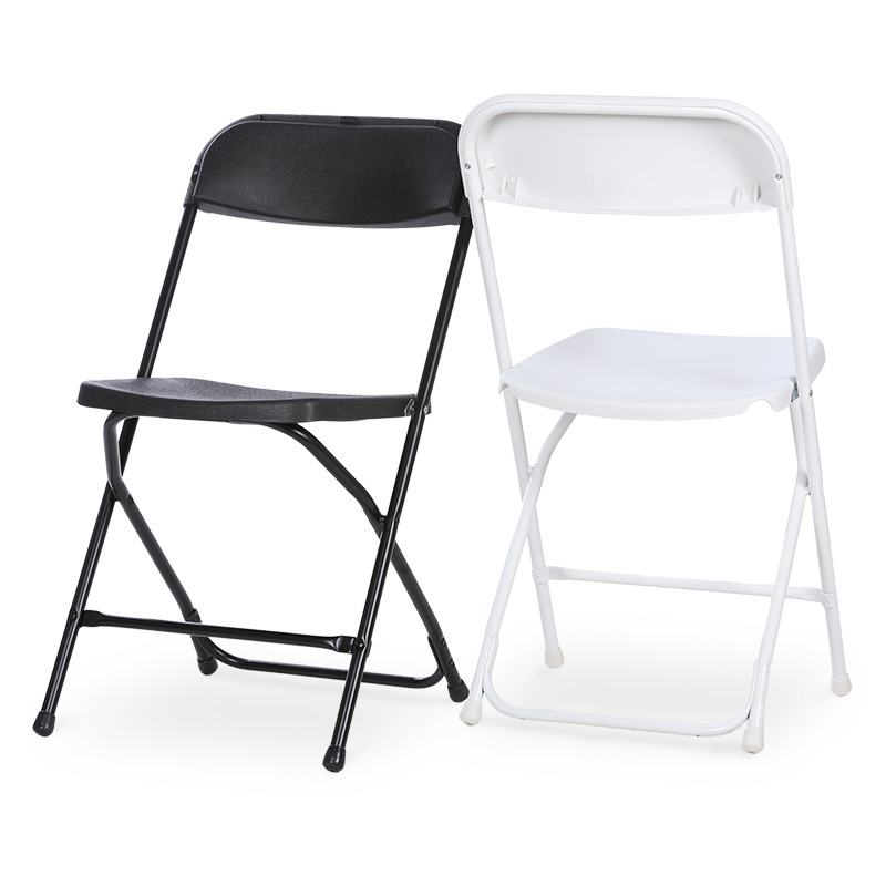 厂家直销 塑料折叠椅子 家用休闲靠背椅 简易电脑椅办公会议椅