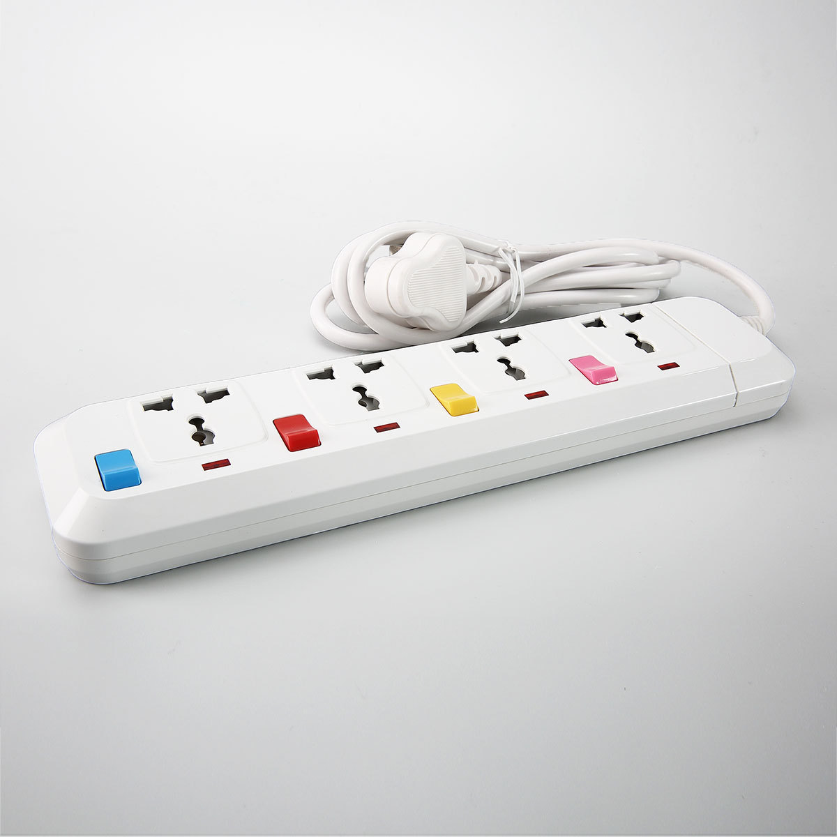 多功能多用时尚 带开关独立控制桌面排插 南非北美欧标泰英规插座