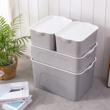 大號收納箱塑料衣櫃裝衣服收納盒桌面玩具整理箱子家用床底儲物箱