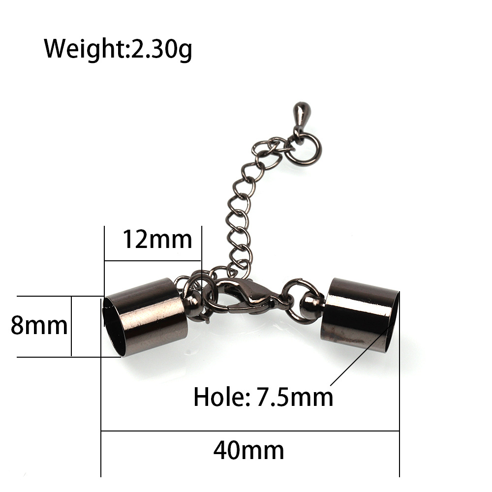 20g Weight Extension Chain Jewelry Making Type 4*8mm, 5*9mm, 6 * 10mm Jewelry Making Size DIY Jewelry Accessories Classification 1 Piece Quantity Copper Material Solid Color Pattern Plating Design Casual, Simple Style Style 1 Piece Copper 4*8mm 5*9mm 6 * 10mm Jewelry Accessories 9