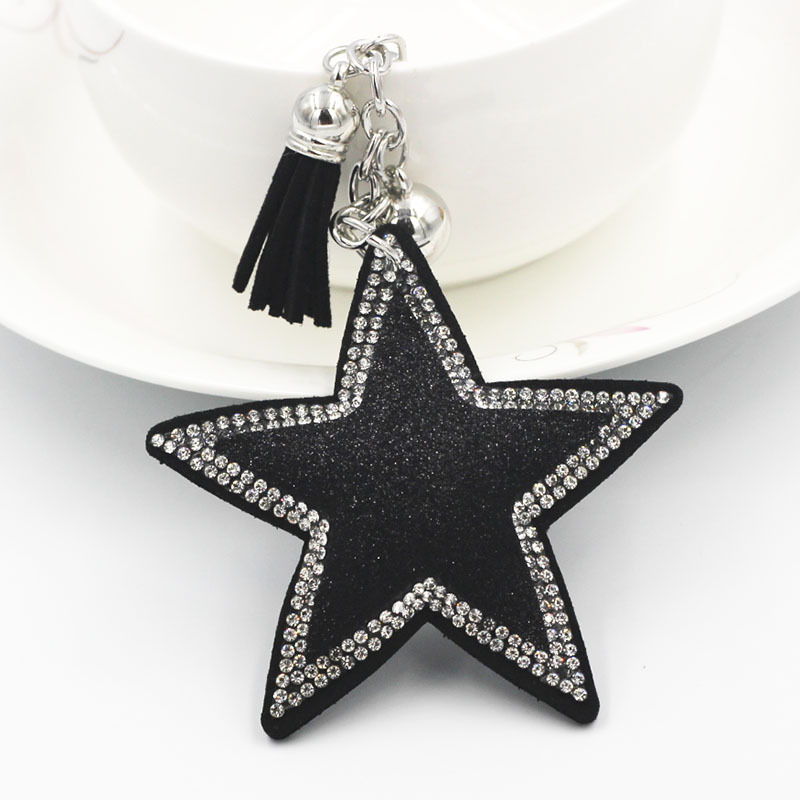 Keychain Classification 1 Piece Quantity Sweet Korean Style Star Leopard Flannel Unisex Unisex Keychain