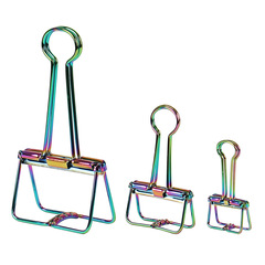 Large, Colorful, Hollow-Out Clips – Creative Metal Hollow-Out Long-End Paper Clips & Ticket Holders – Tail Clips for Office Organization – Wholesale Price