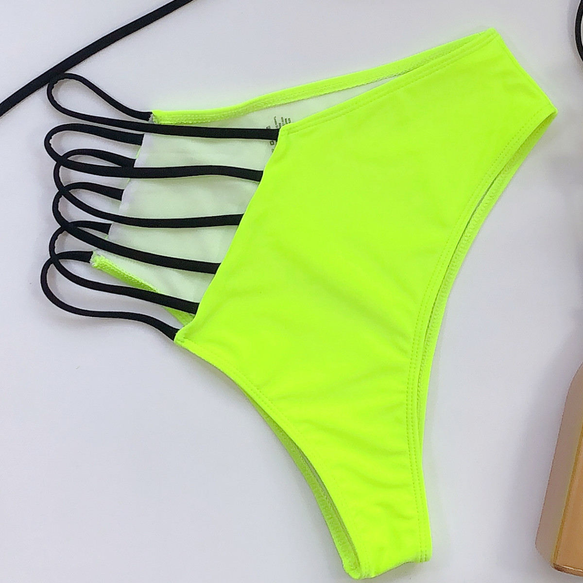  solid color hollow swimsuit swimwear bikini NSDA2195