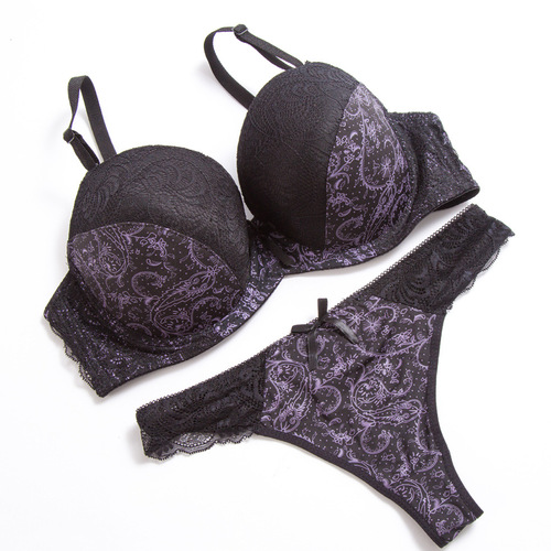 Sexy Bra Thong Set Lace Color Block Underwear Plus Size Underwear Set AliExpress Wish