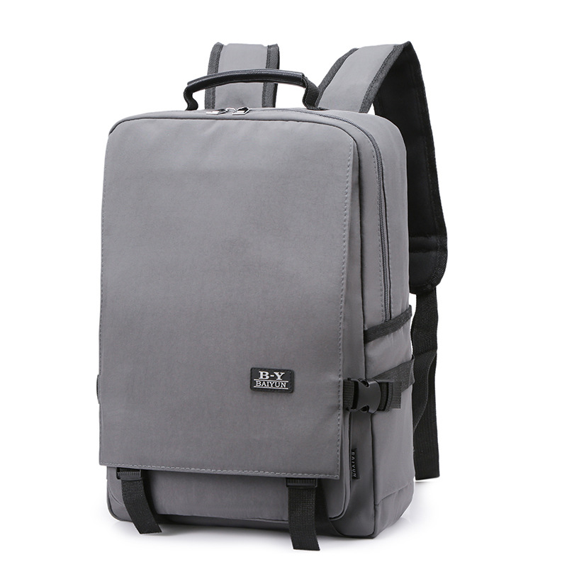 男士韩版电脑背包大容量防盗双肩包女士背包耐磨学生包带盖旅行包