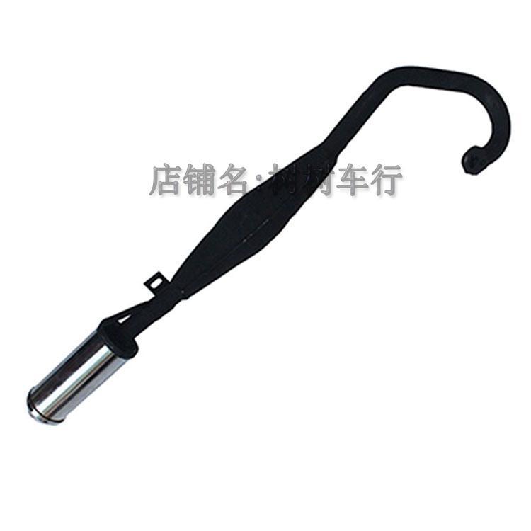 49CC mini two-stroke small sports car exhaust pipe off-road motorcycle accessories muffler square modified long exhaust pipe