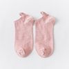 After Japanese, love embroidered socks, glittering gold silver silk girl heart boat socks college versatile casual cotton socks female