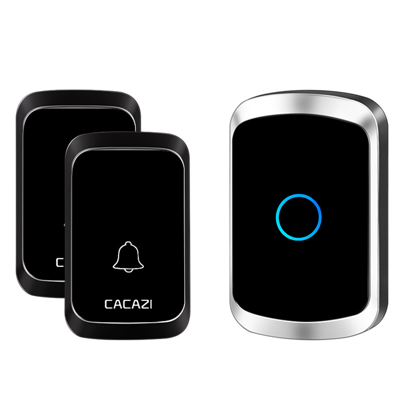 远距离无线门铃智能遥控电子门铃无线家用二拖一接收不用电池呼叫