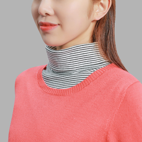 Fake collar Detachable Blouse Dickey Collar False Collar Fake collar children Knitting Wool Shawl Scarf neck sweater collar collar versatile thickening black and white fake high collar