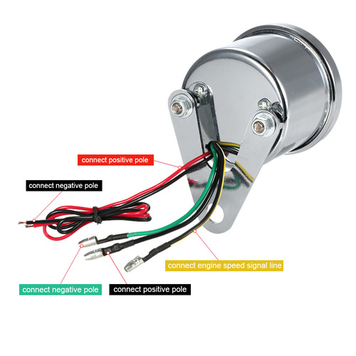 Motorcycle tachometer modified motorcycle LED electronic tachometer Knight Prince universal motorcycle instrument