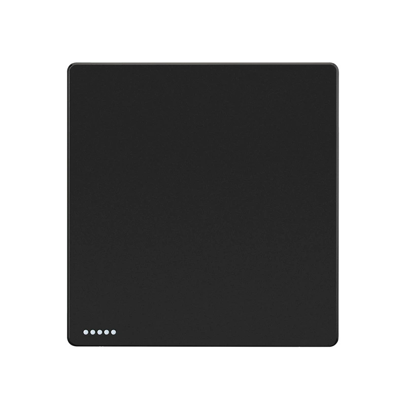 Boside 86 Darkweight Factory wholesale modern wind socket full plastic plate pull -off matte black one open single -control switch