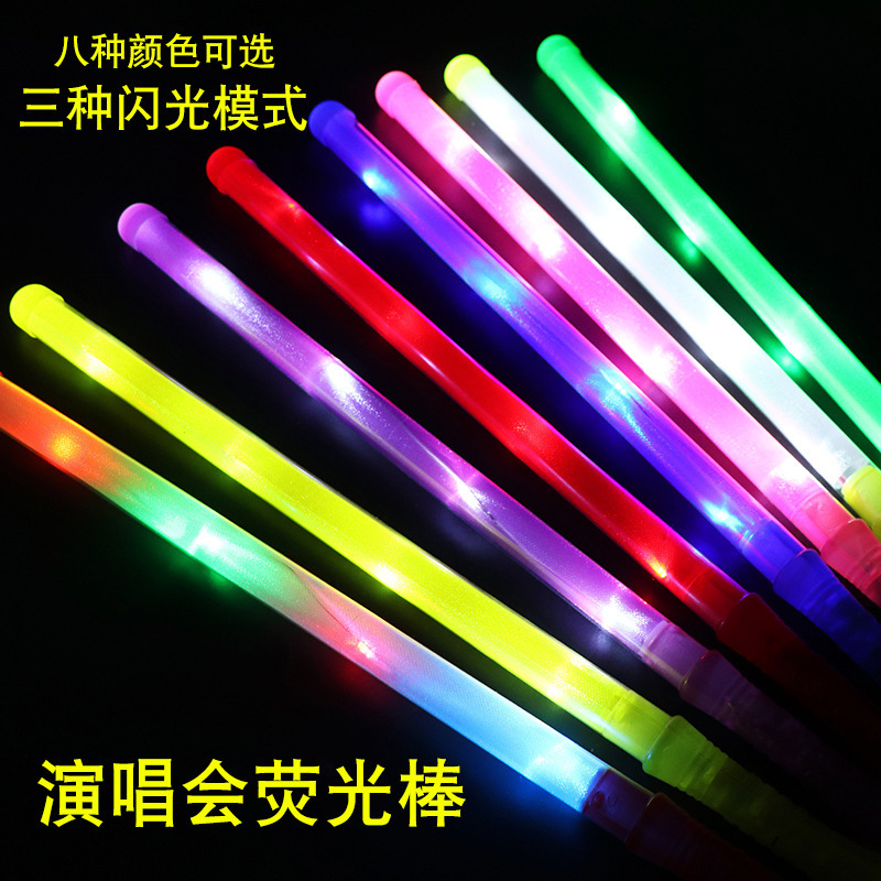 electronic rainbow big colorful flashing light stick