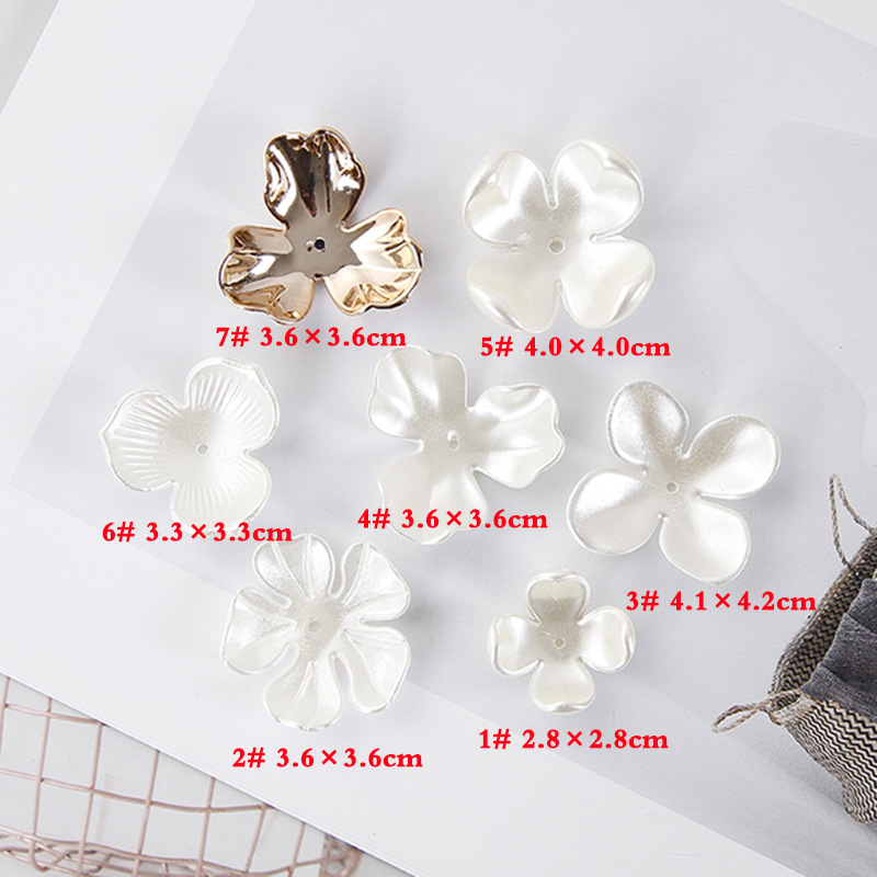 10 Stück/Paket Imitation Shell Blume Einfacher Stil display picture 1