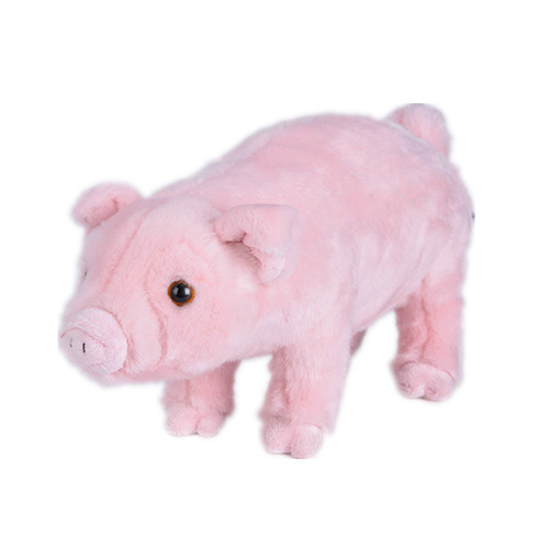 Amazon Plush Toy Manufacturer Direct Sale of Simulation Cute Pink Pig Plush Toy