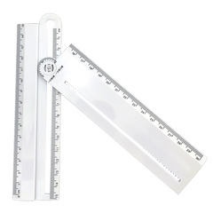 The multi-functional ruler can replace the ruler, angle ruler and compass to draw arc parallel lines and measure the thickness and font size of the lines.