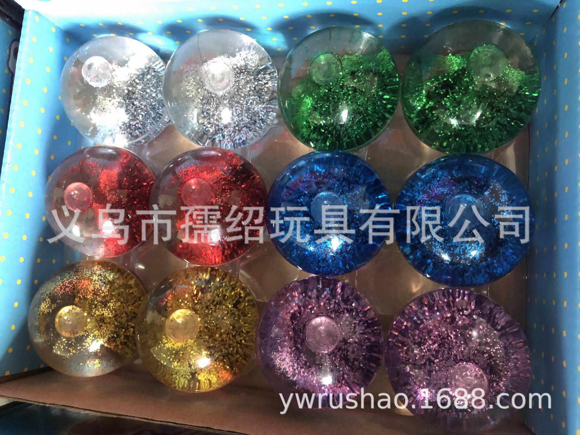 欧美热销款TPU高弹力实色水晶球弹跳球 CRYSTAL BALL弹跳球亚马逊-阿里巴巴
