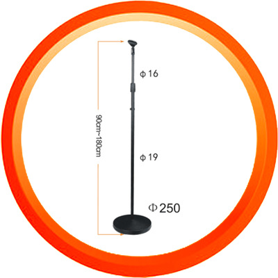 厂家现货加重立式话筒铁圆盘支架麦克风圆盘支架 落地式架子直销|ms