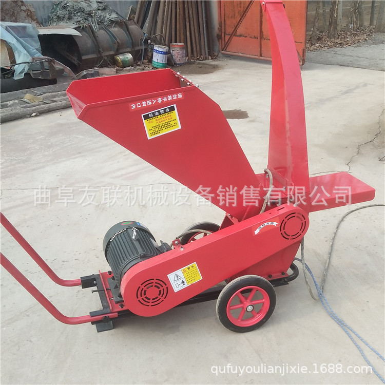 苗圃枝条还田粉碎机 移动式果园粉碎机 枝条自动进料粉碎机  60