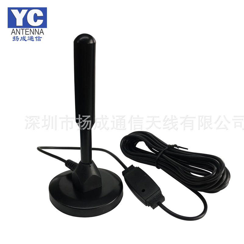 天线厂家生产dvb-t2高清电视天线带放大器车载电视接收器天线