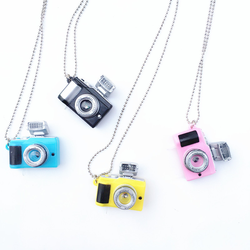 Hip-hop Camera Stainless Steel Alloy Plastic Unisex Pendant Necklace display picture 3