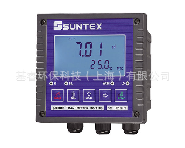 SUNTEX上泰PC-3100RS/SET智能型pH/ORP变送器工业在线PH监测仪