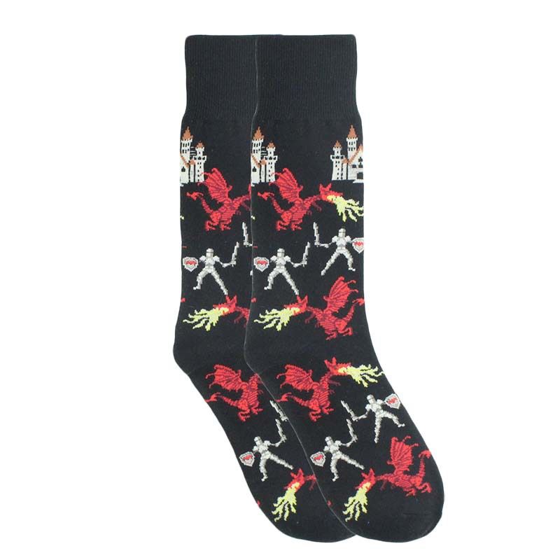 Men's Simple Style Commute Animal Cotton Crew Socks A Pair display picture 3