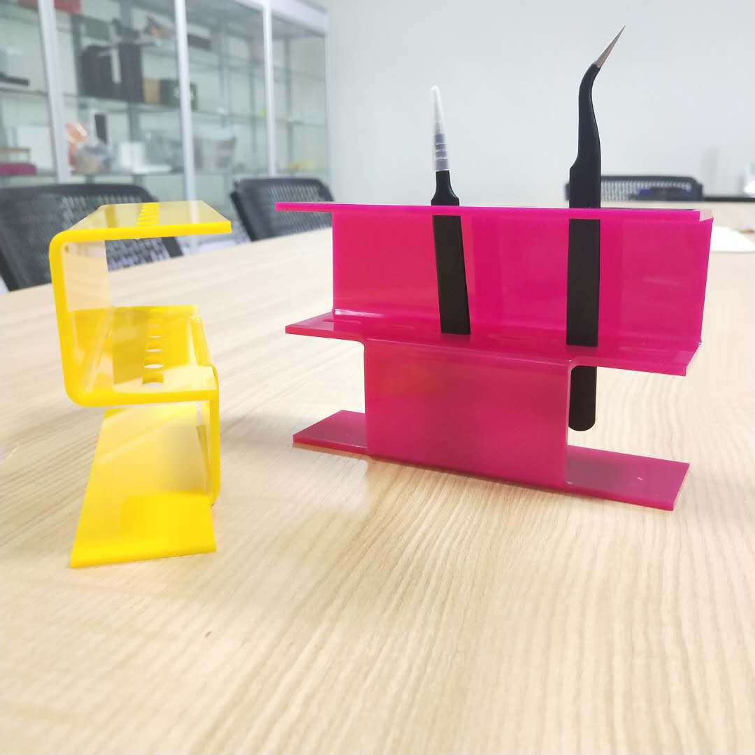 定制睫毛镊子展示架 睫毛镊子收纳整理架有机玻璃美容院镊子架_洛必达网