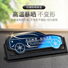 SUV stainless steel, metal car, rotating parking rack, telephone engraved