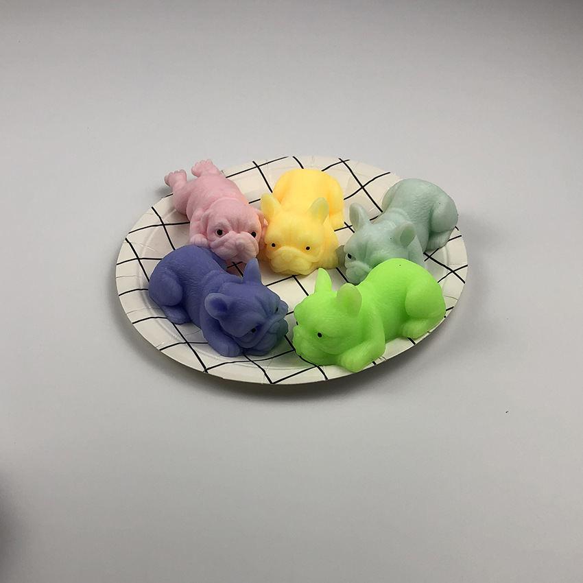 Factory Decompression TPR Net Celebrity Lying Lying Lying Dog Pinch Le Children's Decompression Toy Sha Pi Dog Vent Gloff Decompression Hair