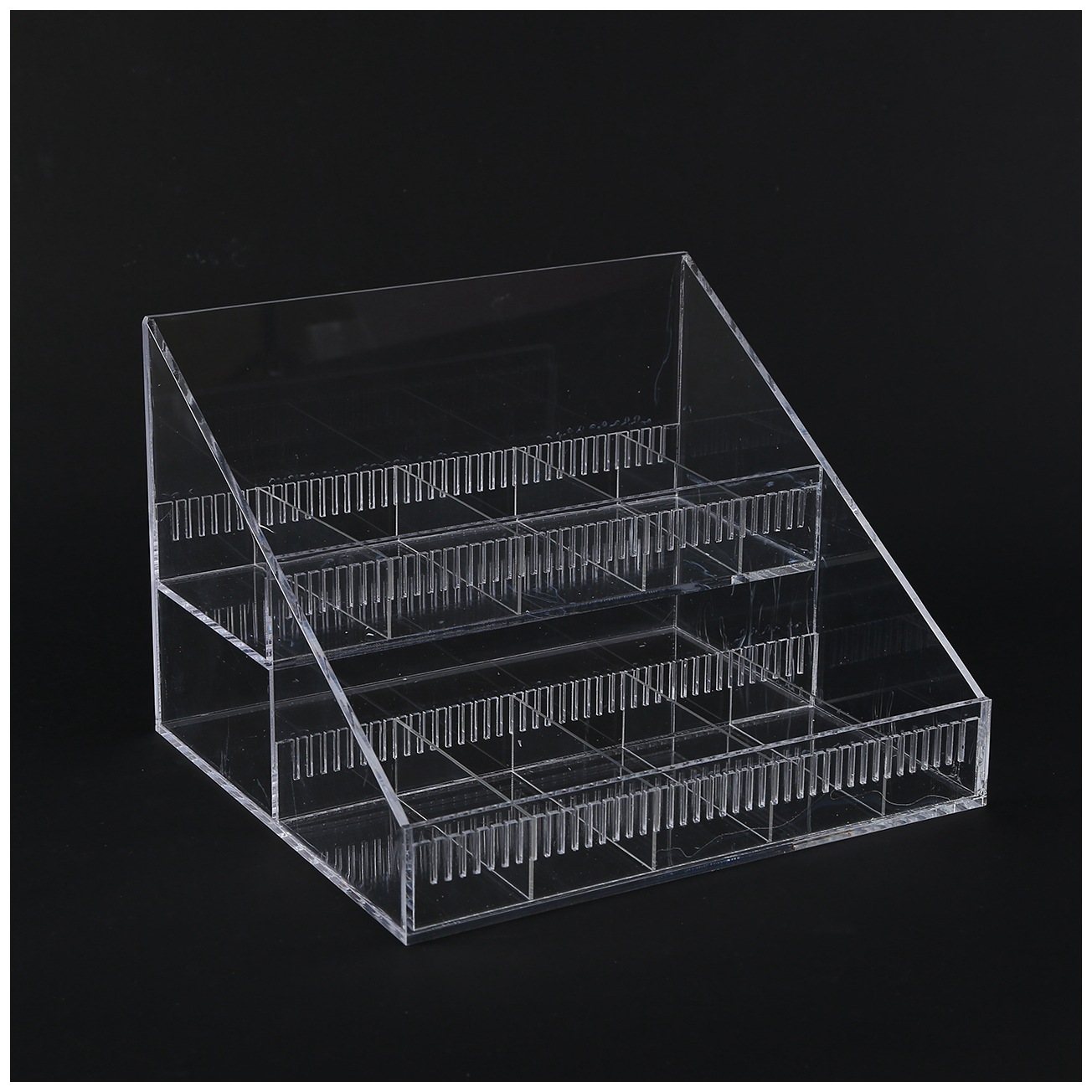 亚克力梯形收纳盒 亚克力化妆品首饰收纳盒 亚克力透明收纳盒