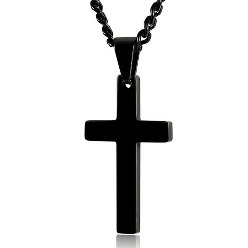 1 Piece Quantity Holiday, Street Occasion 1 Piece Punk Cross Metal Unisex Sweater Chain