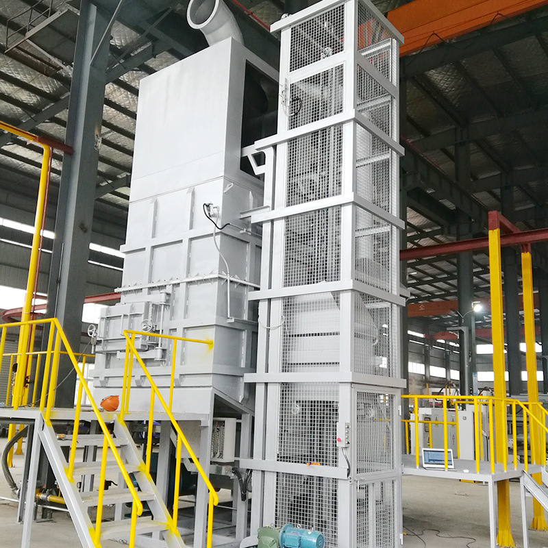 压铸铝发热管集中熔化炉 大型熔铝炉 塔式熔炼炉 1500kg自动投料