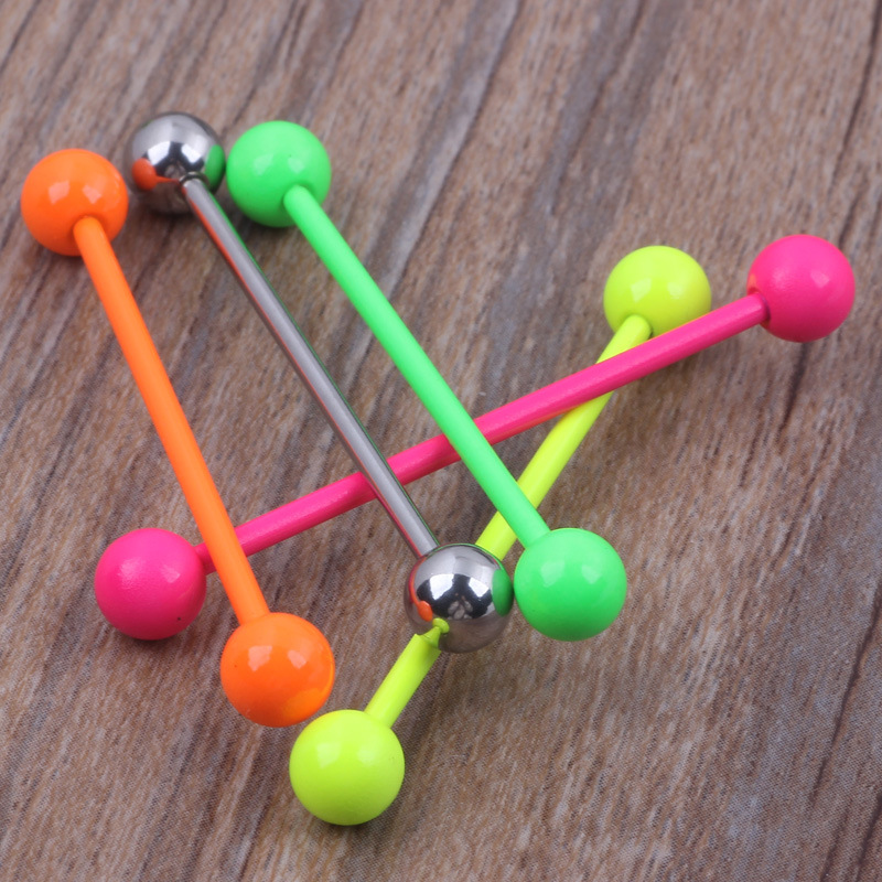 Fashion Solid Color Stainless Steel Ear Studs 1 Piece